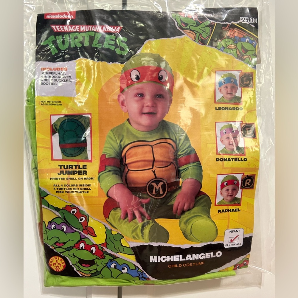 Nickelodeon TMNT Michelangelo infant costume